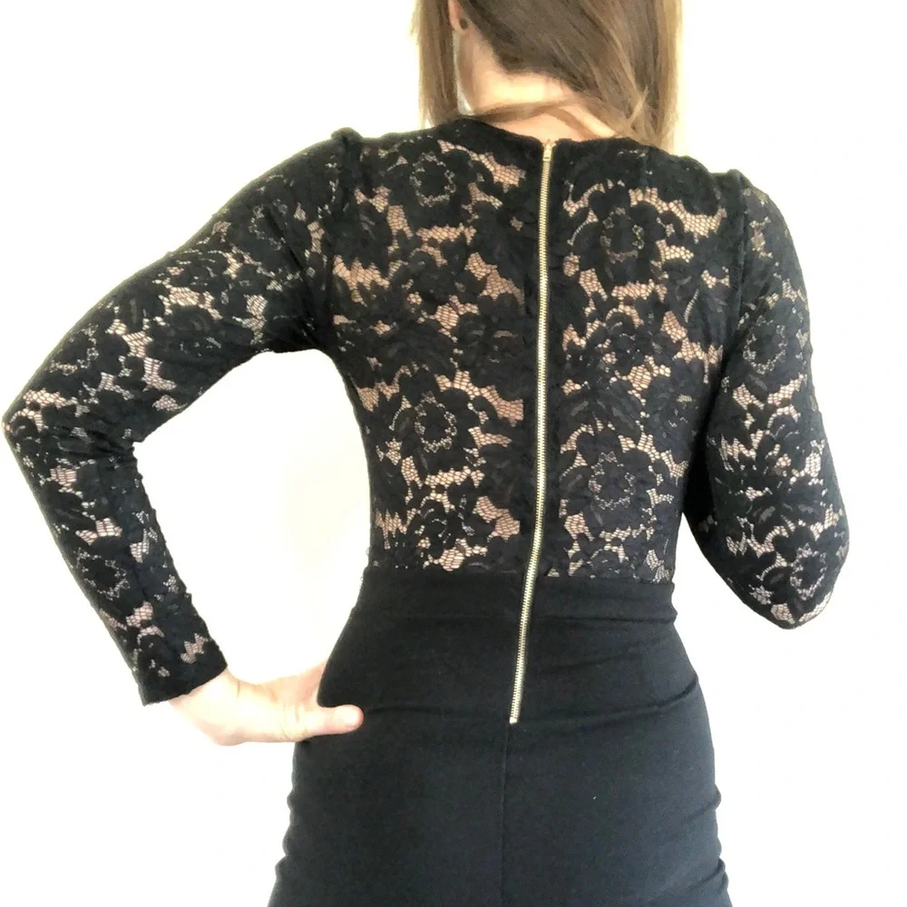 🖤Black Lace Mini Dress - Picture 5 of 14